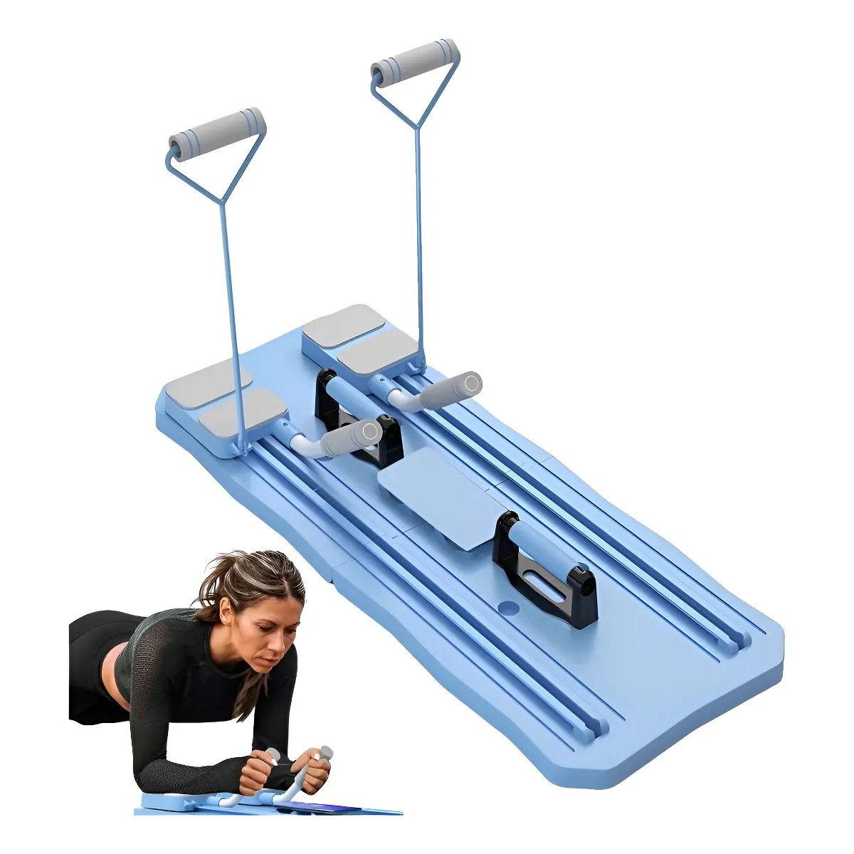 UMEXUS - Tabla De Pilates Compacta Pilates Reformer Entrenamiento Azul