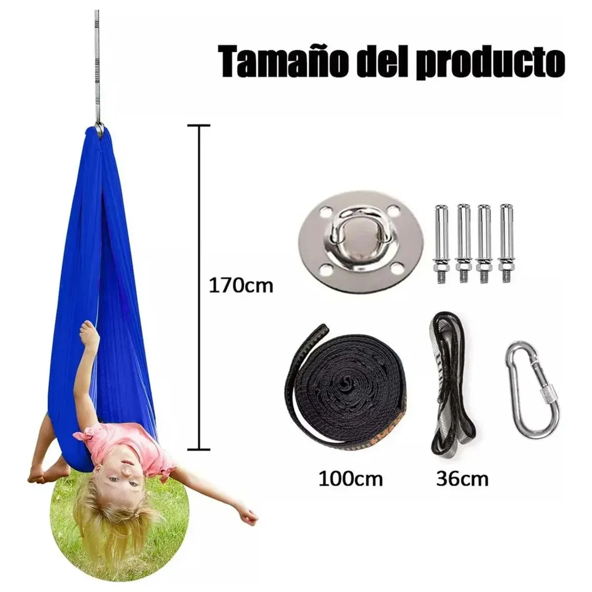 KUANGYE - Columpio Elástico Sensorial Para Niños Interiores Exteriores