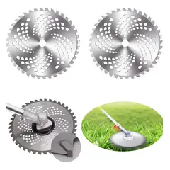 KUANGYE - Pack 2 Disco Sierra Corte Para Desbrozadora 40 Dientes