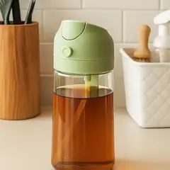 GENERICO - Botella Rocio Aceite Verde - 470ml - 2 unidad