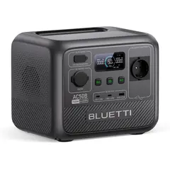 BLUETTI - AC50B Generador Solar Portátil 700W448Wh Para Acampar Pesca Viajes Fuera de la Red Emergencia Corte de Energía