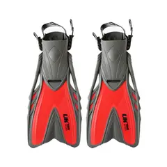 UK TIME - Aletas De Natacion Ajustables Rojas Uktime L XL