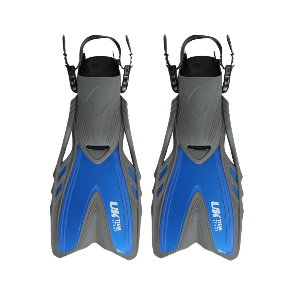 UK TIME - Aletas De Natacion Ajustables Azul Uktime L XL