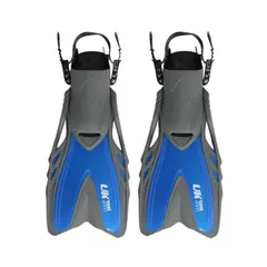 UK TIME - Aletas De Natacion Ajustables Azul Uktime L XL