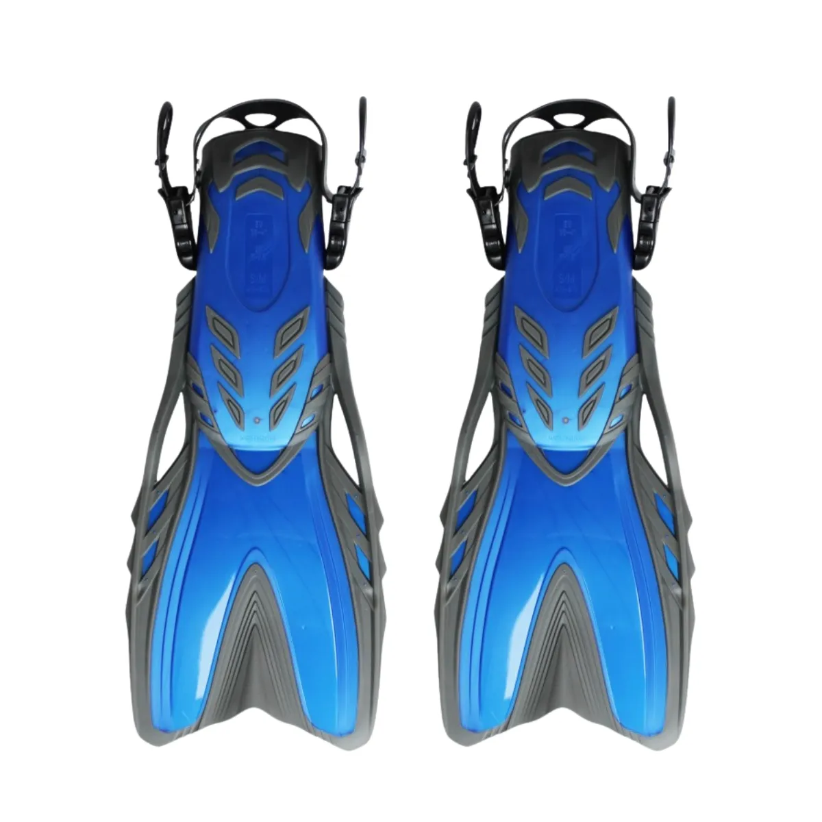 UK TIME - Aletas De Natacion Ajustables Azul Uktime L XL