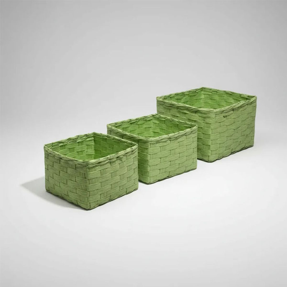 BRIC - Cestas Verdes Para Almacenamiento Set de 3