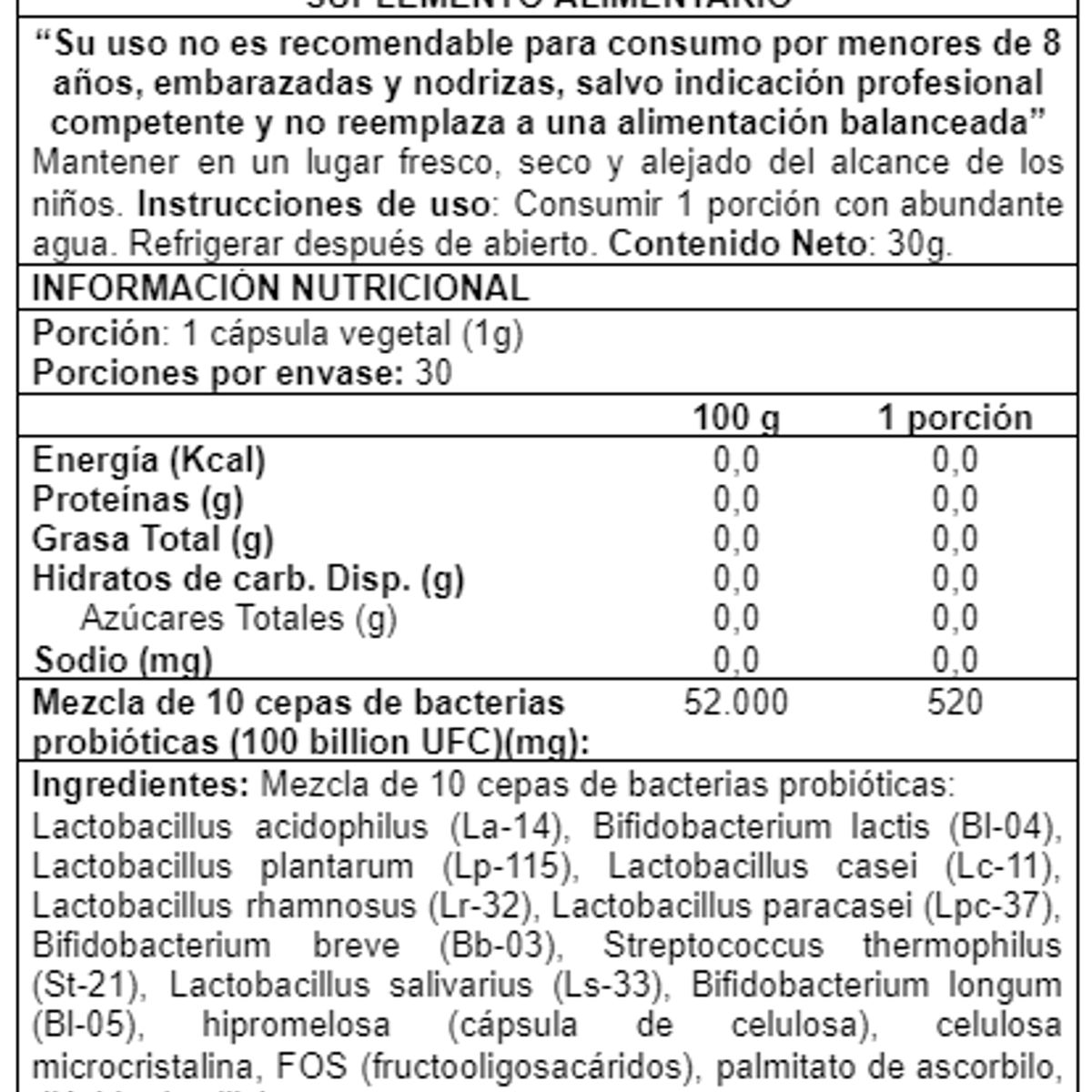 NOW - Probiotic-10 100 Billion 30 caps - Now Foods