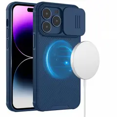 GENERICO - Carcasa Funda Con Protección De Camara Para iPhone 11 Azul