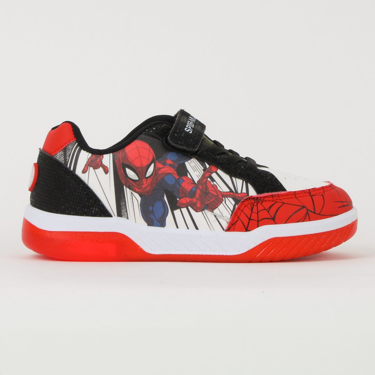 MARVEL - Zapatillas con luces Niño Rojo Volando Spiderman Marvel
