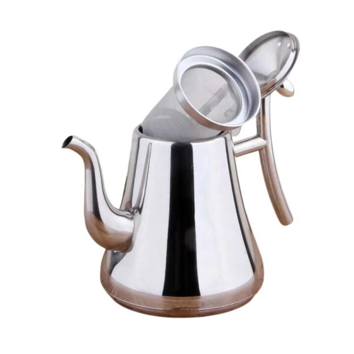 BAZUCA - Tetera Infusor Té Acero Inoxidable 1 litro Con Filtro Te Infusiones