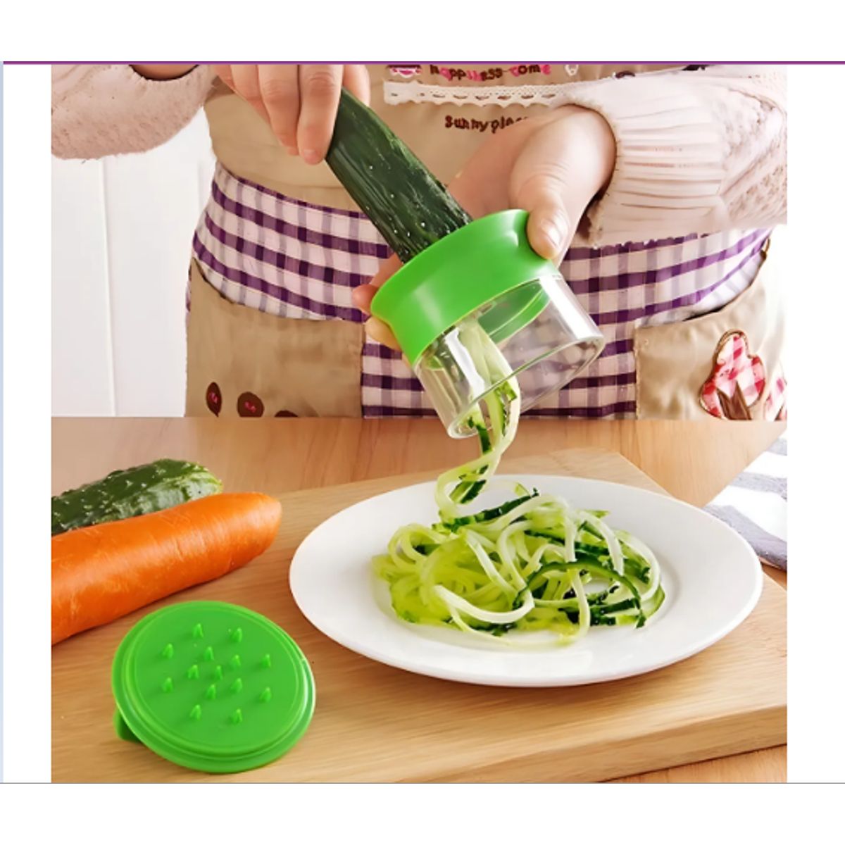 GENERICO - Cortador Verduras Zucchini Espiral Manual