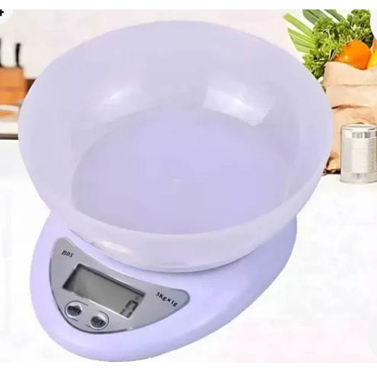 GENERICO - Balanza de Cocina Capacidad Máxima 5 kg Bowl Integrado Blanco 5 Kg 