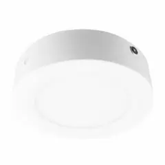 DEMASLED - Panel LED redondo Blanco 12cm, 6W 290lm blanco Cálido, Sobrepuesto
