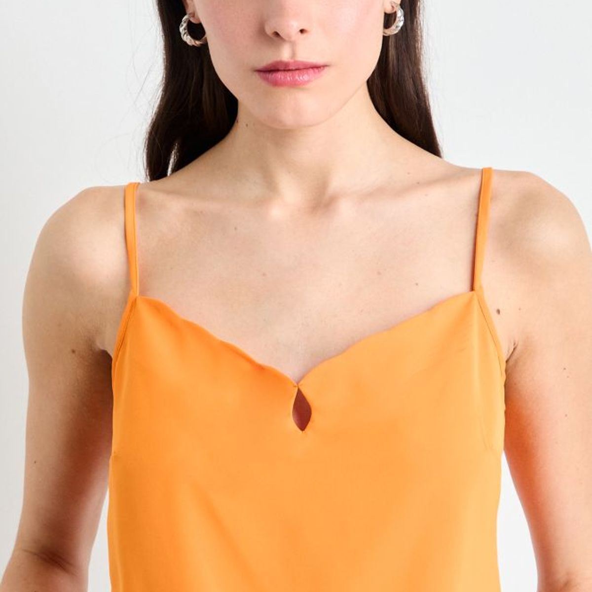 IO - Blusa Lisa Mujer Naranjo Io