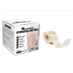 RECOVERY - Rollo Hidrocoloide Cuidado Heridas, Ampollas, Acné 5cm x 1,5 mt