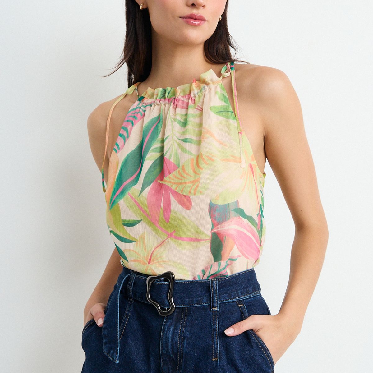 IO - Blusa Fantasia Mujer Crudo Io