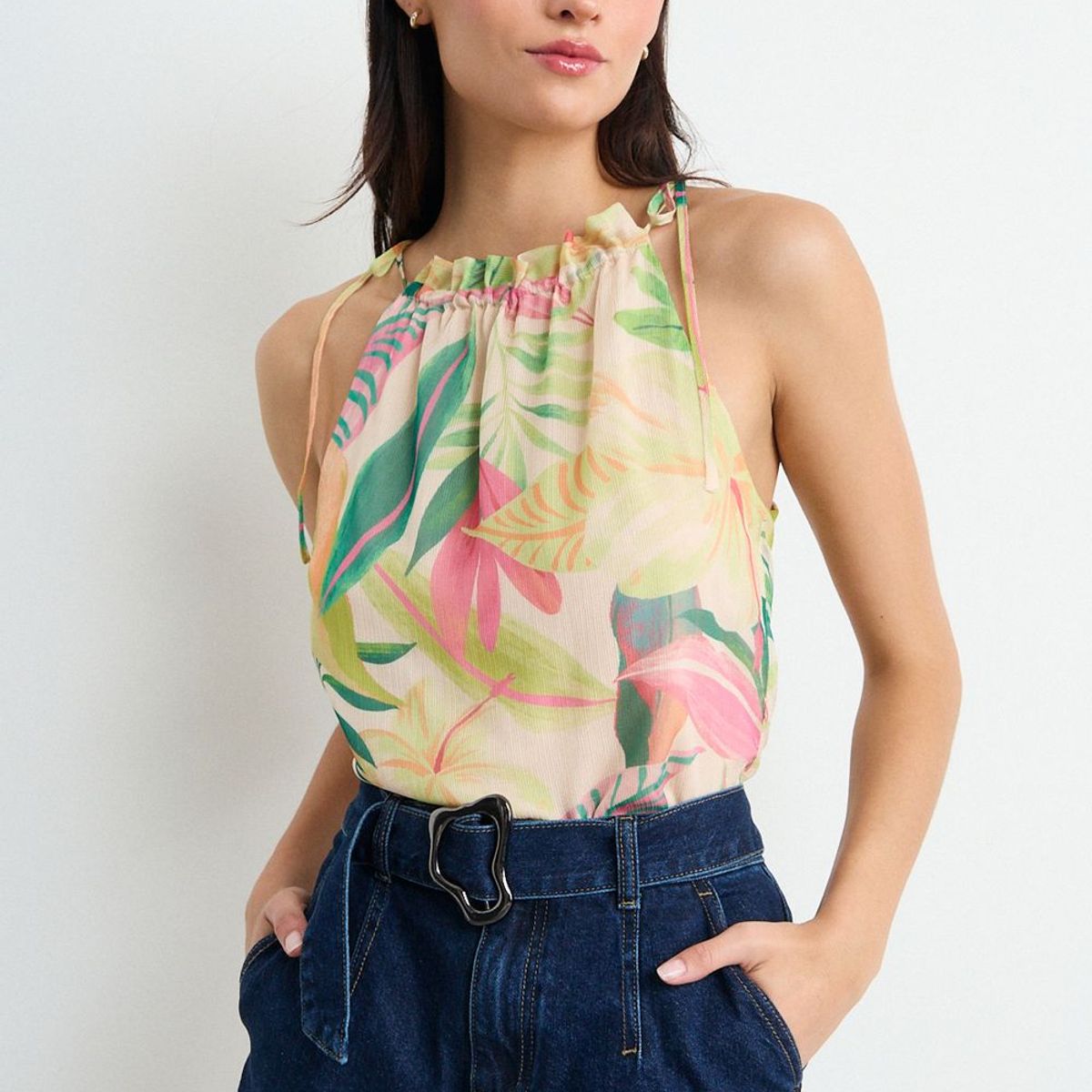 IO - Blusa Fantasia Mujer Crudo Io