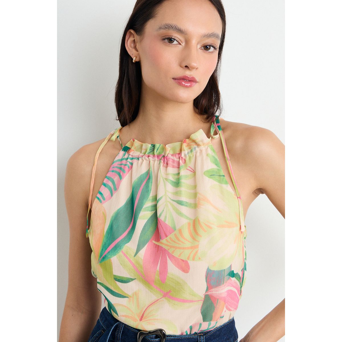 IO - Blusa Fantasia Mujer Crudo Io