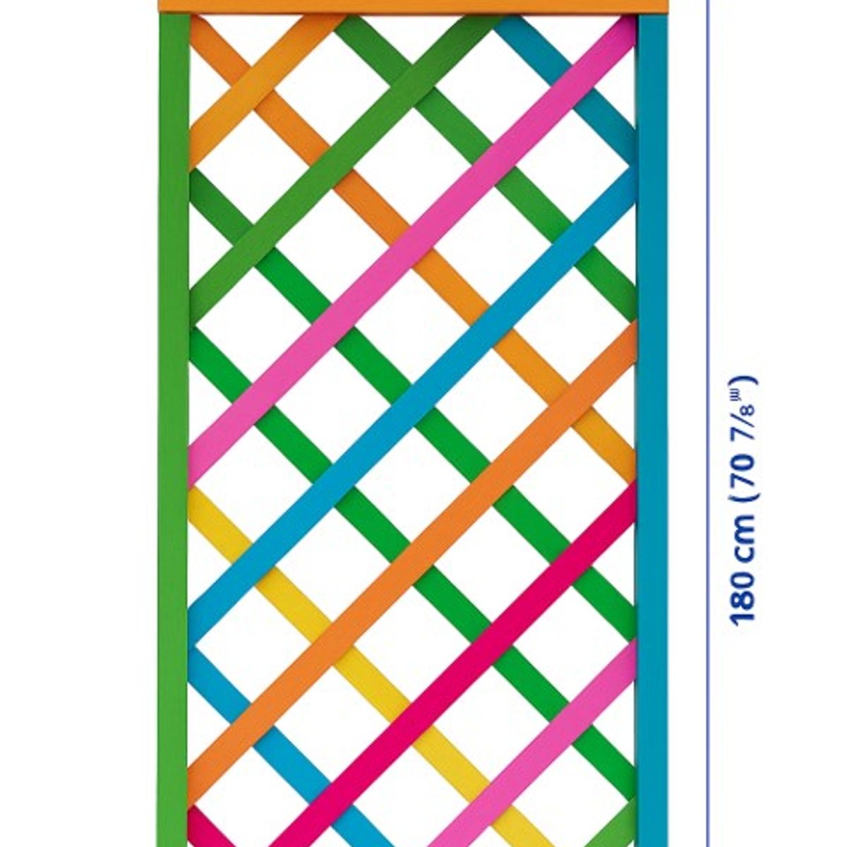 GENERICO - PACK 2 UN. Enrejado Madera 60x180 cm CON MARCO