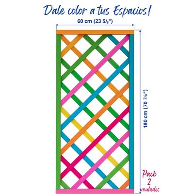 Imagen 2 del producto PACK 2 UN. Enrejado Madera 60x180 cm CON MARCO