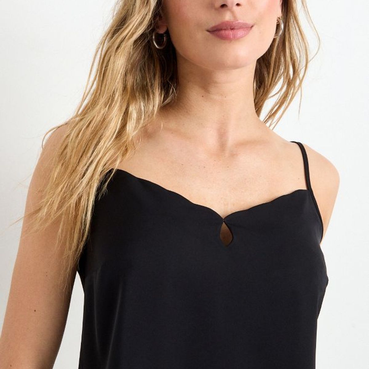 IO - Blusa Lisa Mujer Negro Io