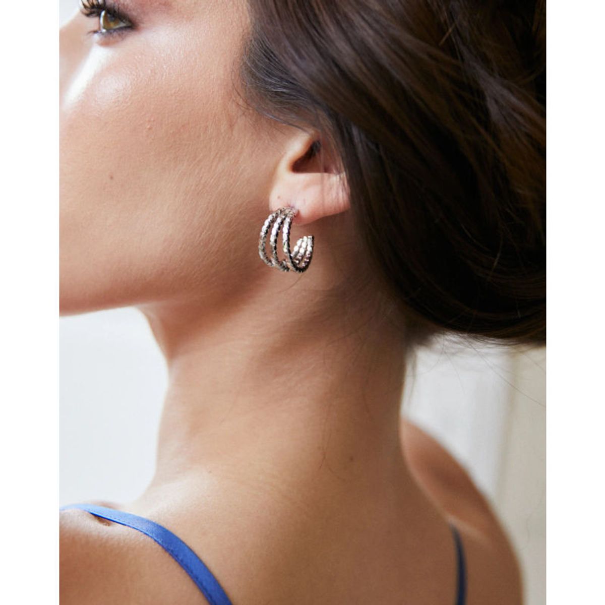 MI PLACARD - Aros Celeste Plateado