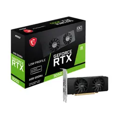 MSI - Tarjeta de Video RTX 3050 LP 6G OC, GDDR6, Low Profile