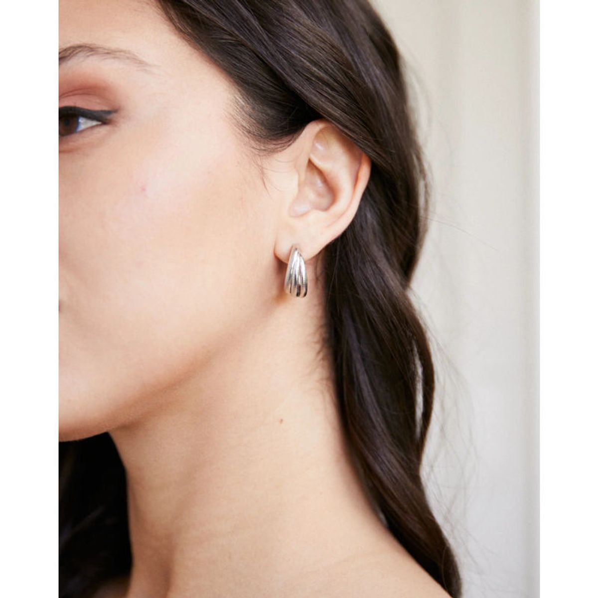 MI PLACARD - Aros Sol Plateados Mujer