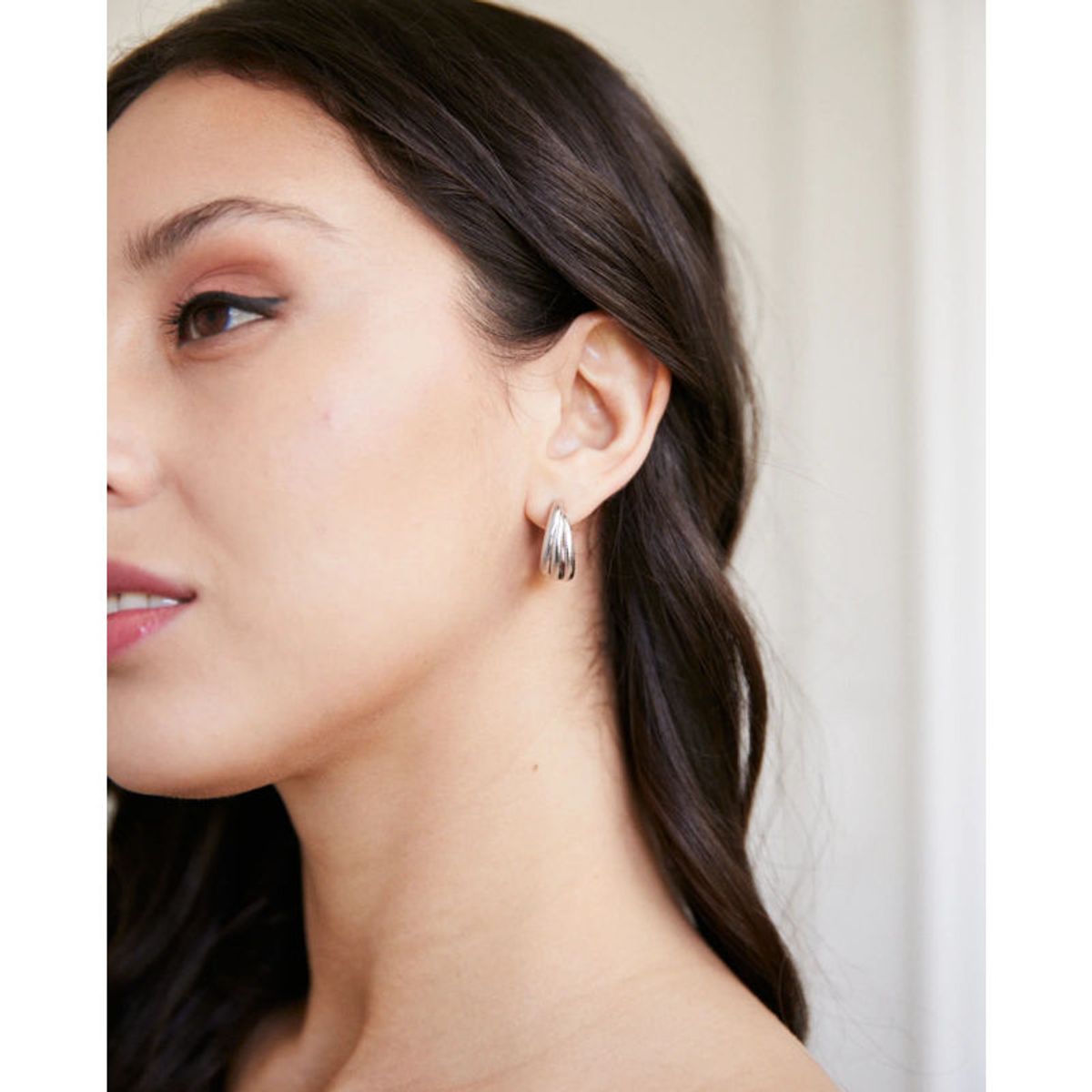 MI PLACARD - Aros Sol Plateados Mujer