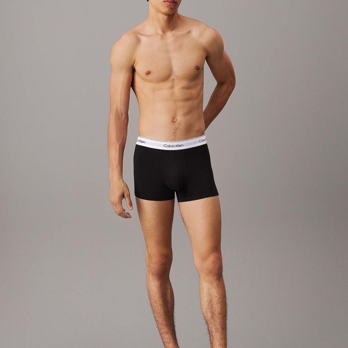CALVIN KLEIN - Pack 3 Boxérs Trunk Icon Cotton Stretch Negro Calvin Klein