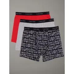 CALVIN KLEIN - Pack 3 Boxérs Brief Cotton Stretch para Niño Multicolor