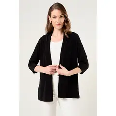 MA GRIFFE - Tapado Semi Brillante Mujer Negro Magriffe