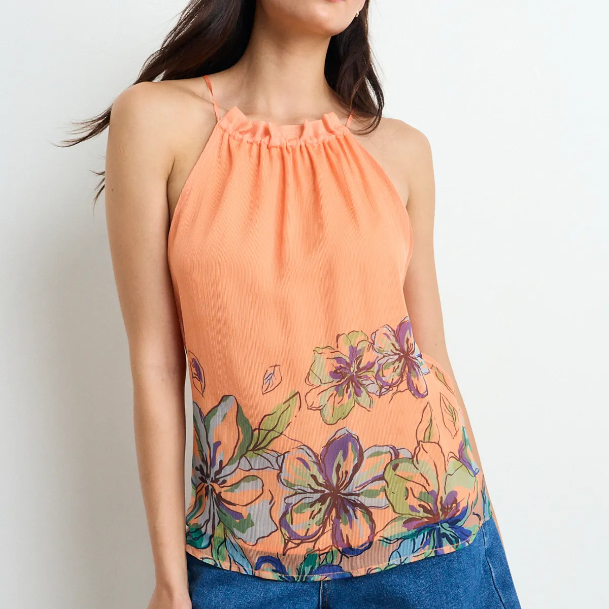 IO - Blusa Fantasia Mujer Naranjo Io