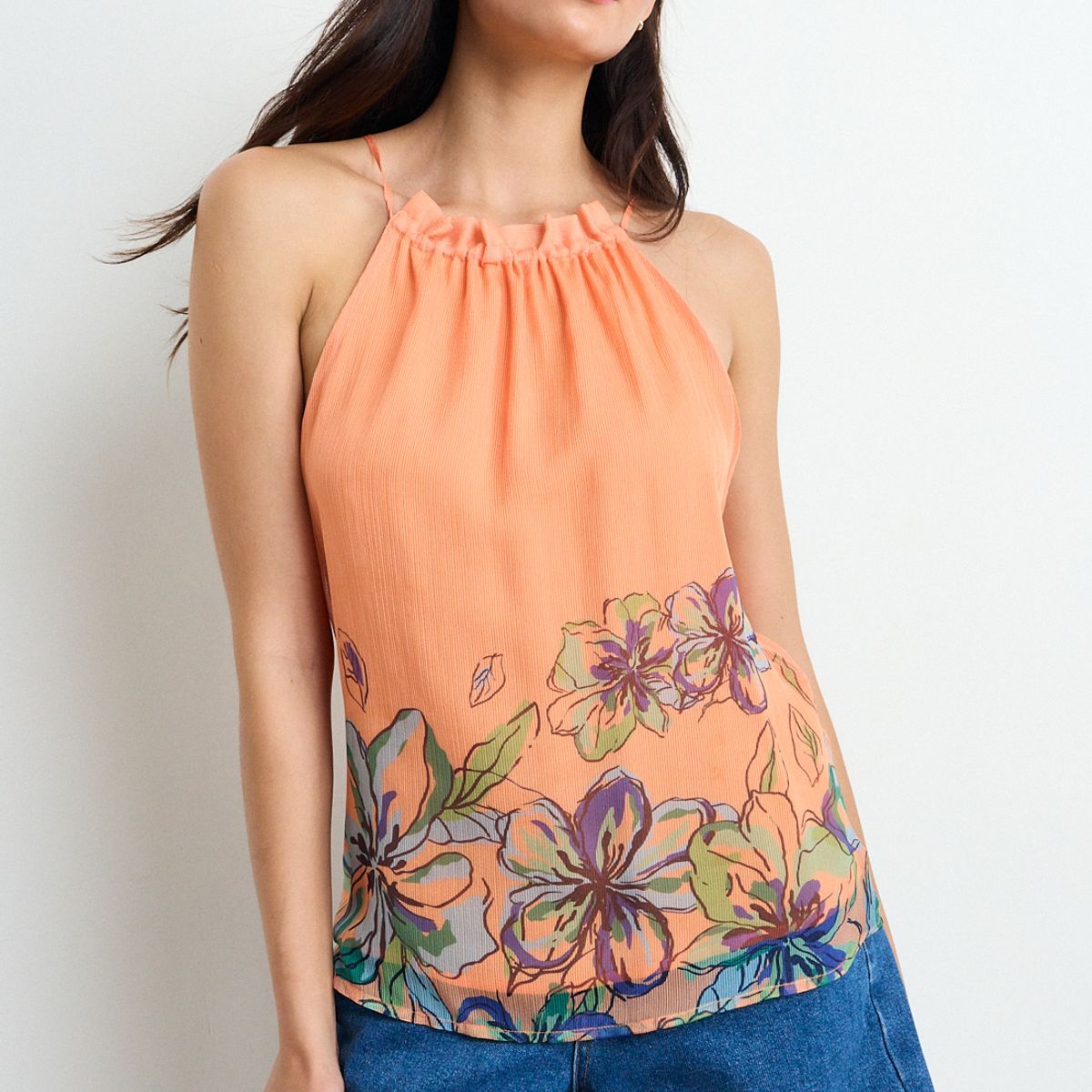 IO - Blusa Fantasia Mujer Naranjo Io