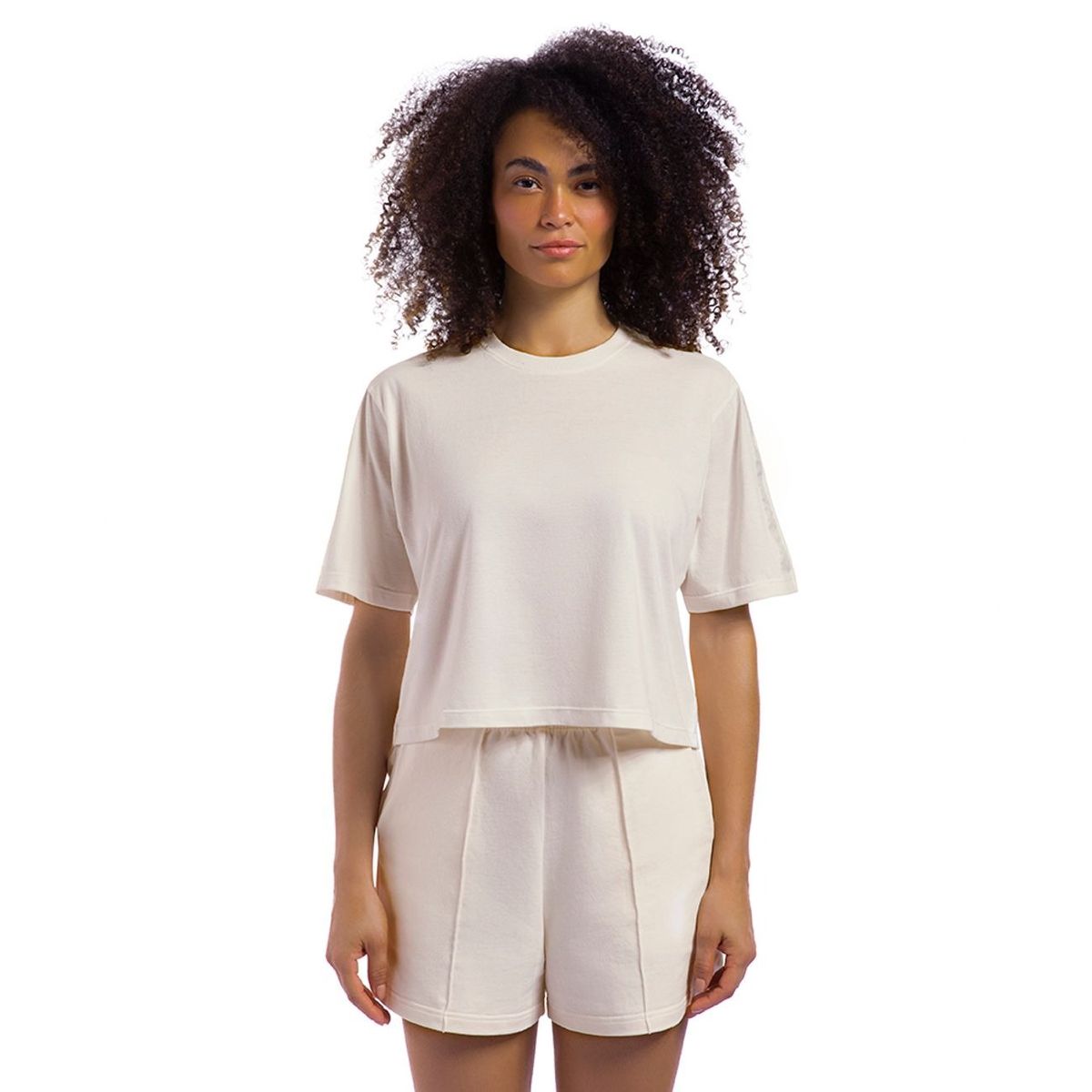 OLYMPIKUS - POLERA BOX COMFY TAPE BLANCA MUJER