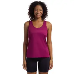 OLYMPIKUS - POLERA ESSENTIAL SIN MANGAS CEREZA MUJER