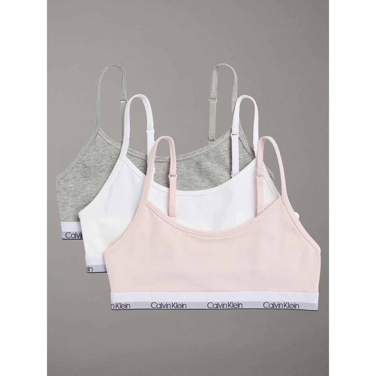 CALVIN KLEIN - Pack 3 Cropped Bralettes para Niña Multicolor Calvin Klein