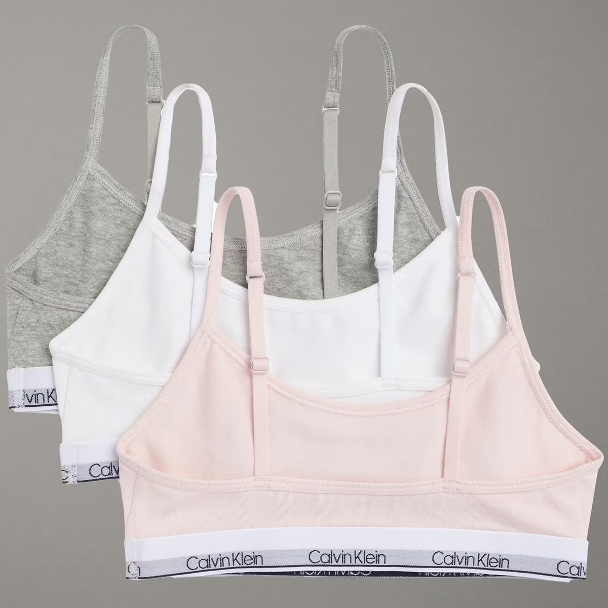 CALVIN KLEIN - Pack 3 Cropped Bralettes para Niña Multicolor Calvin Klein