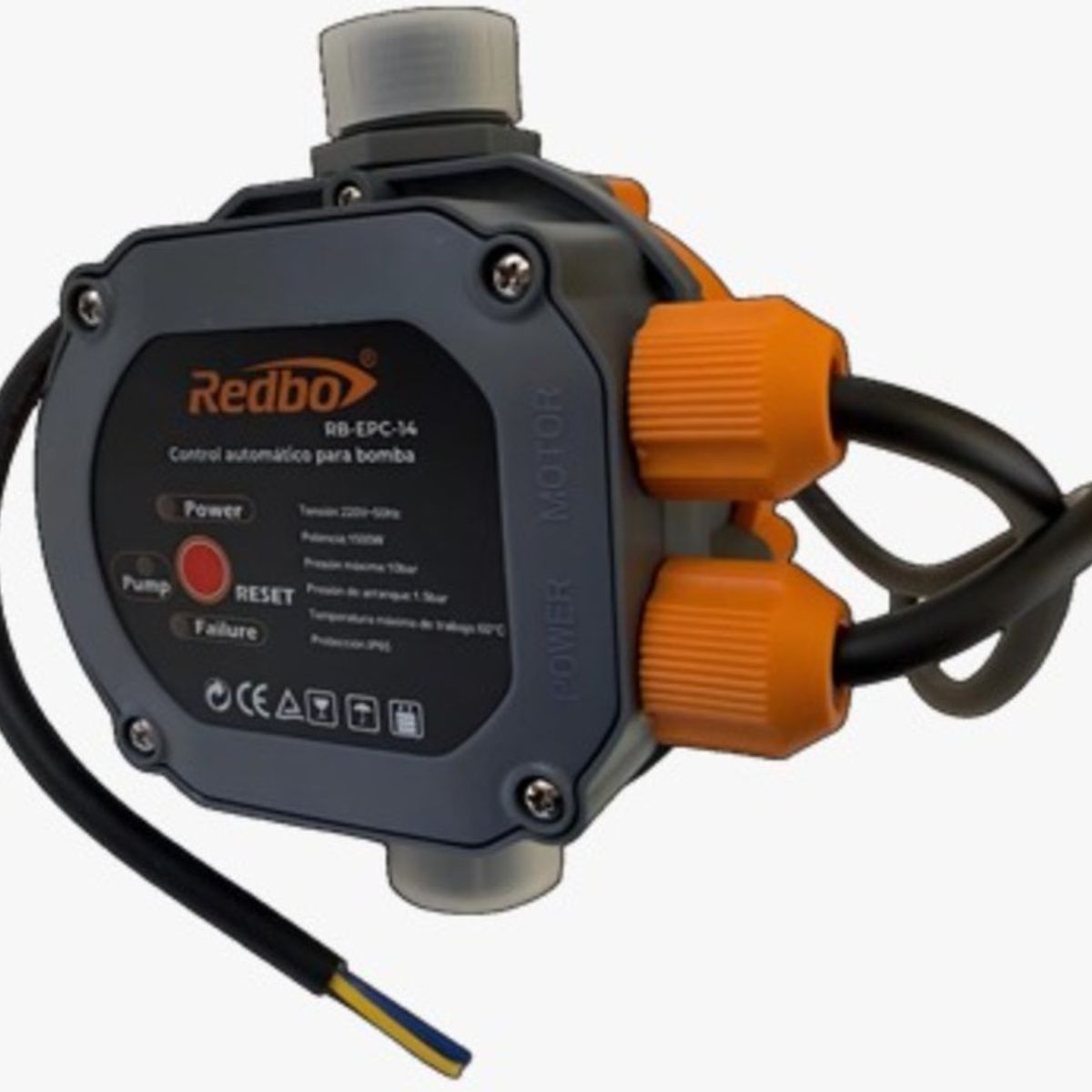 GENERICO - Bomba Periférica De Agua  QB-80 + Controlador de agua