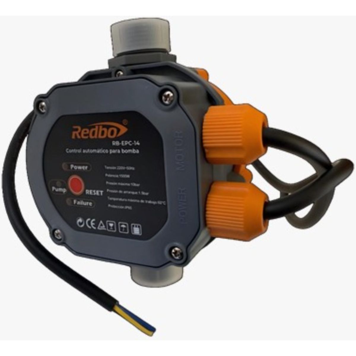 GENERICO - Bomba Periférica De Agua  QB-80 + Controlador de agua