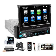 U BUY - Autoestéreo Pantllas Retráctil Táctil Cámara Bluetooth