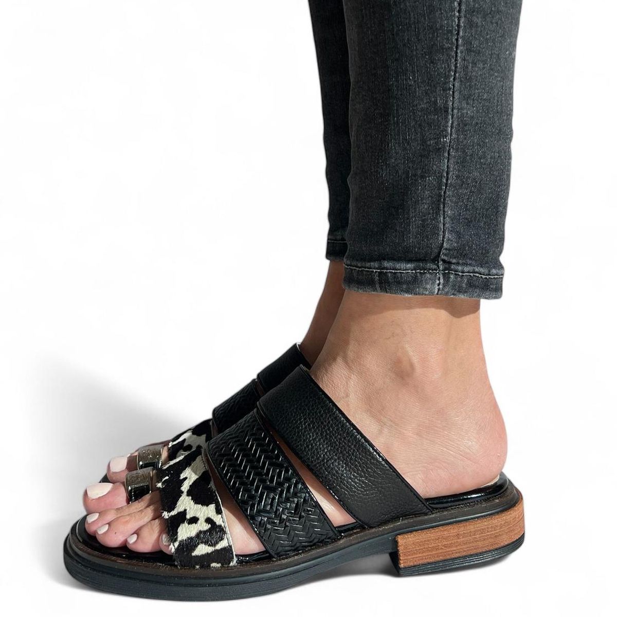 VANESSA GIL - SANDALIA JULY PRINT - Negro - 40