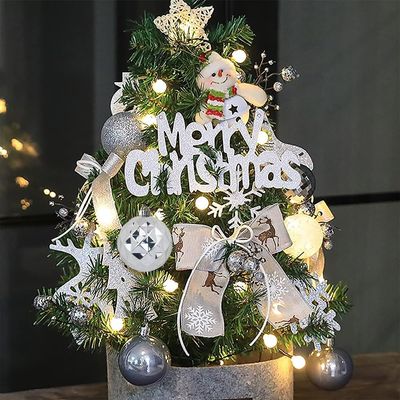 Imagen 2 del producto 24 Esferas Navideña 8cm Bambalinas Adornos Arbolito Navidad Plateado