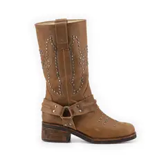 VANESSA GIL - BOTA ELENA CAFÉ DE CUERO