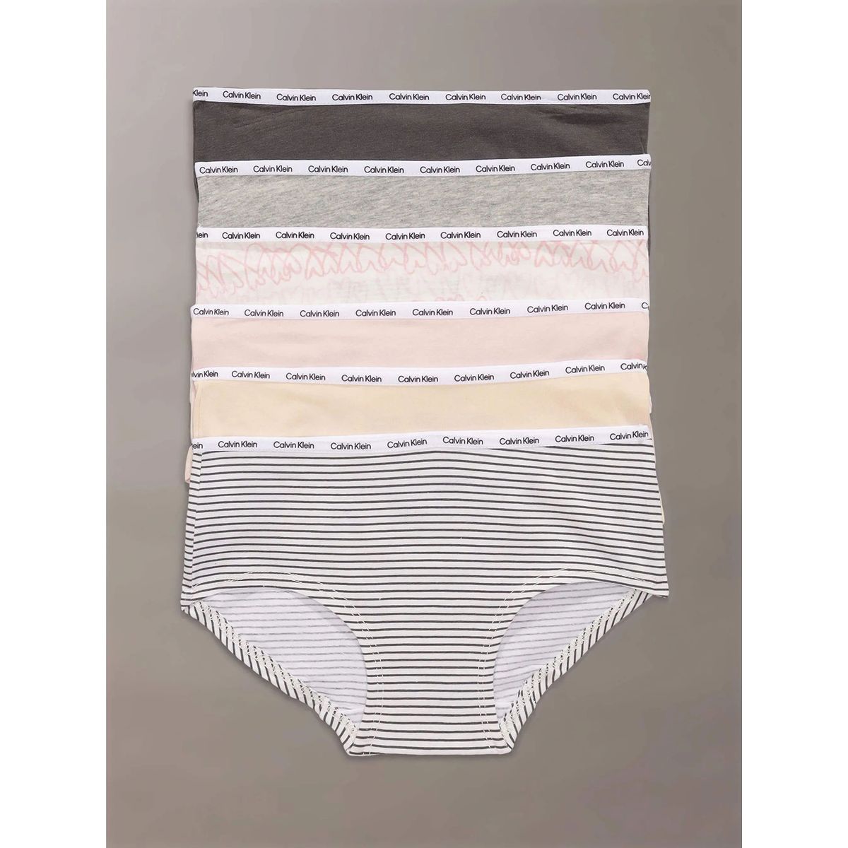 CALVIN KLEIN - Pack 6 Calzones Hipster para Niña Multicolor Calvin Klein