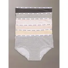 CALVIN KLEIN - Pack 6 Calzones Hipster para Niña Multicolor