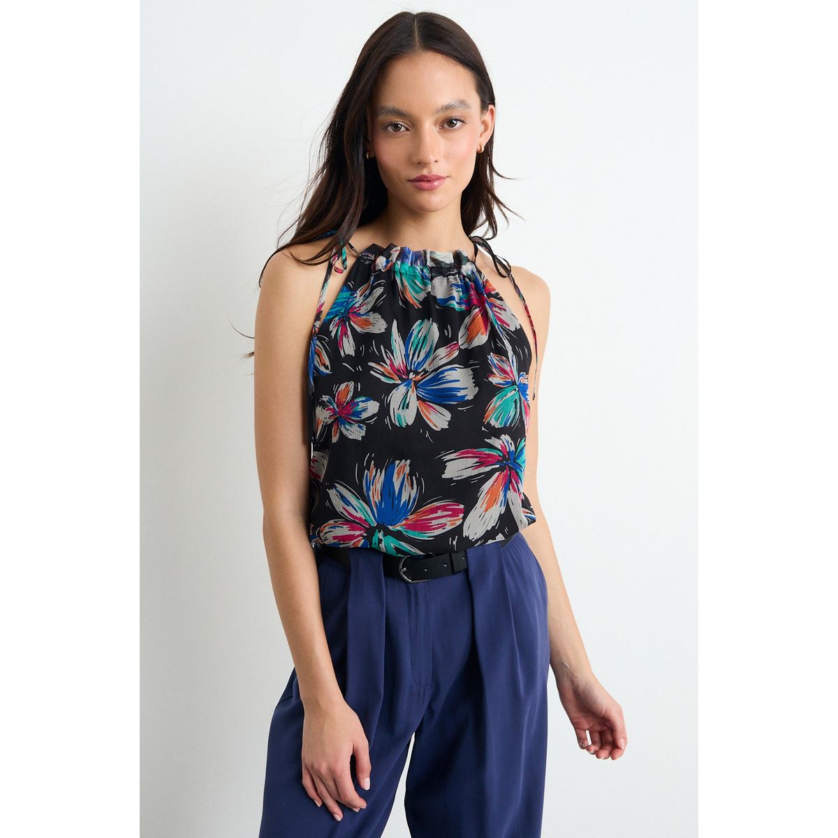 IO - Blusa Fantasia Mujer Negro Io