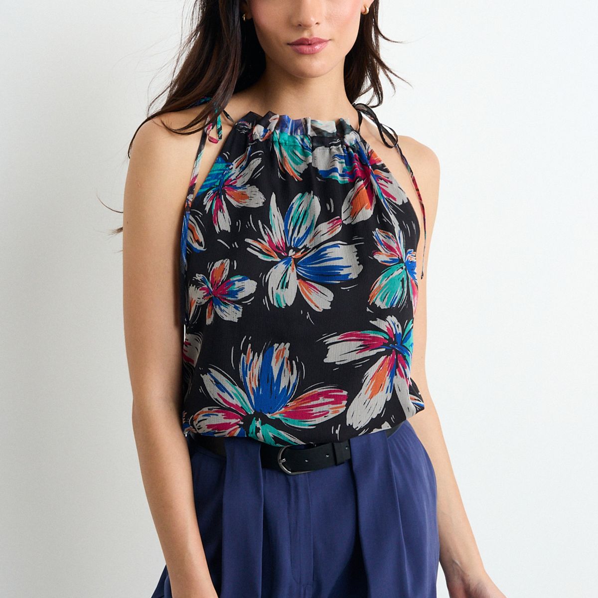 IO - Blusa Fantasia Mujer Negro Io