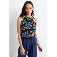 Blusa Fantasia Mujer Negro