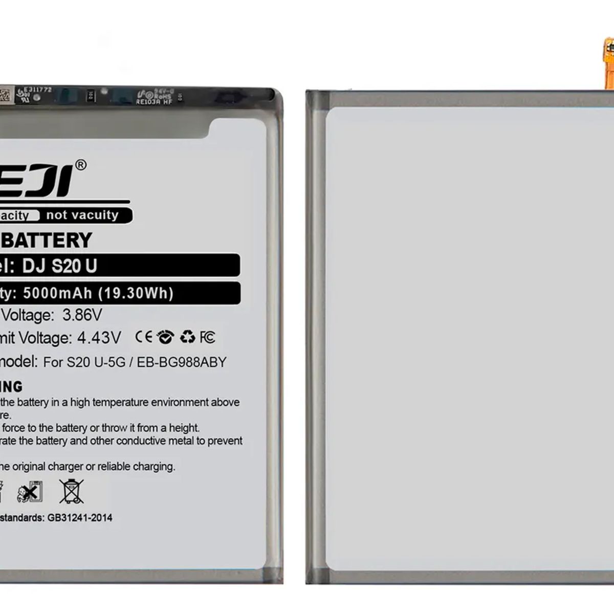 GENERICO - Batería Para Teléfono Samsung Note 20 Ultra Marca Deji